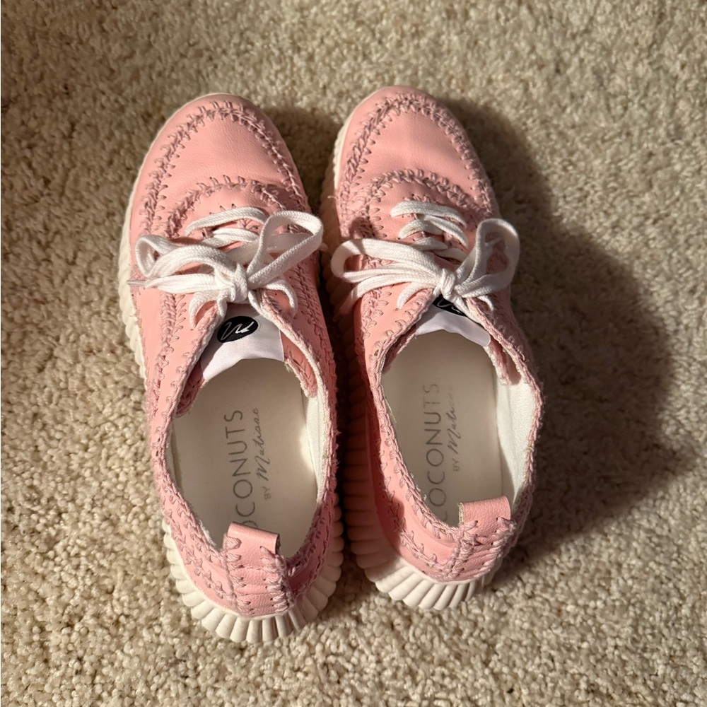 Coconuts by Matisse Pink Lace-Up Sneakers